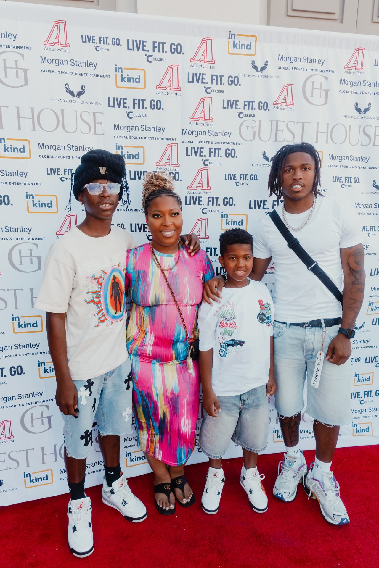 Guests on the red carpet at Celebrity Waiter Night
