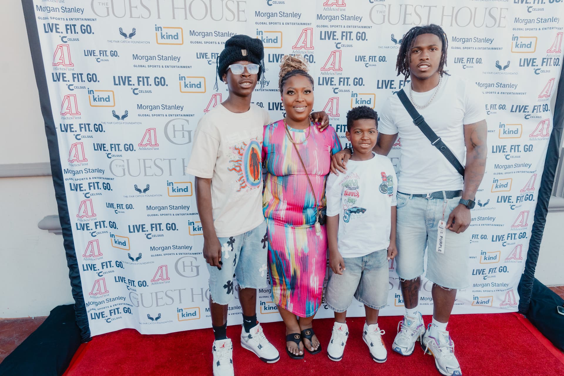 Guests on the red carpet at Celebrity Waiter Night
