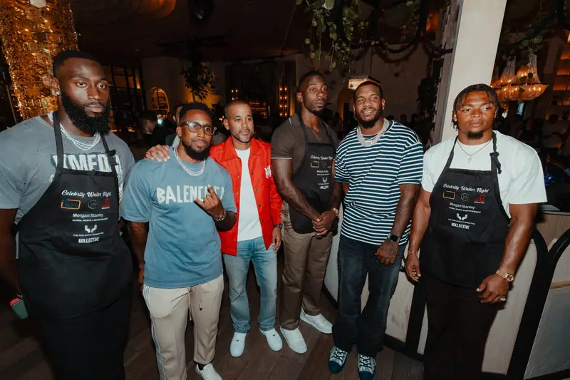 Guests on the red carpet at Celebrity Waiter Night