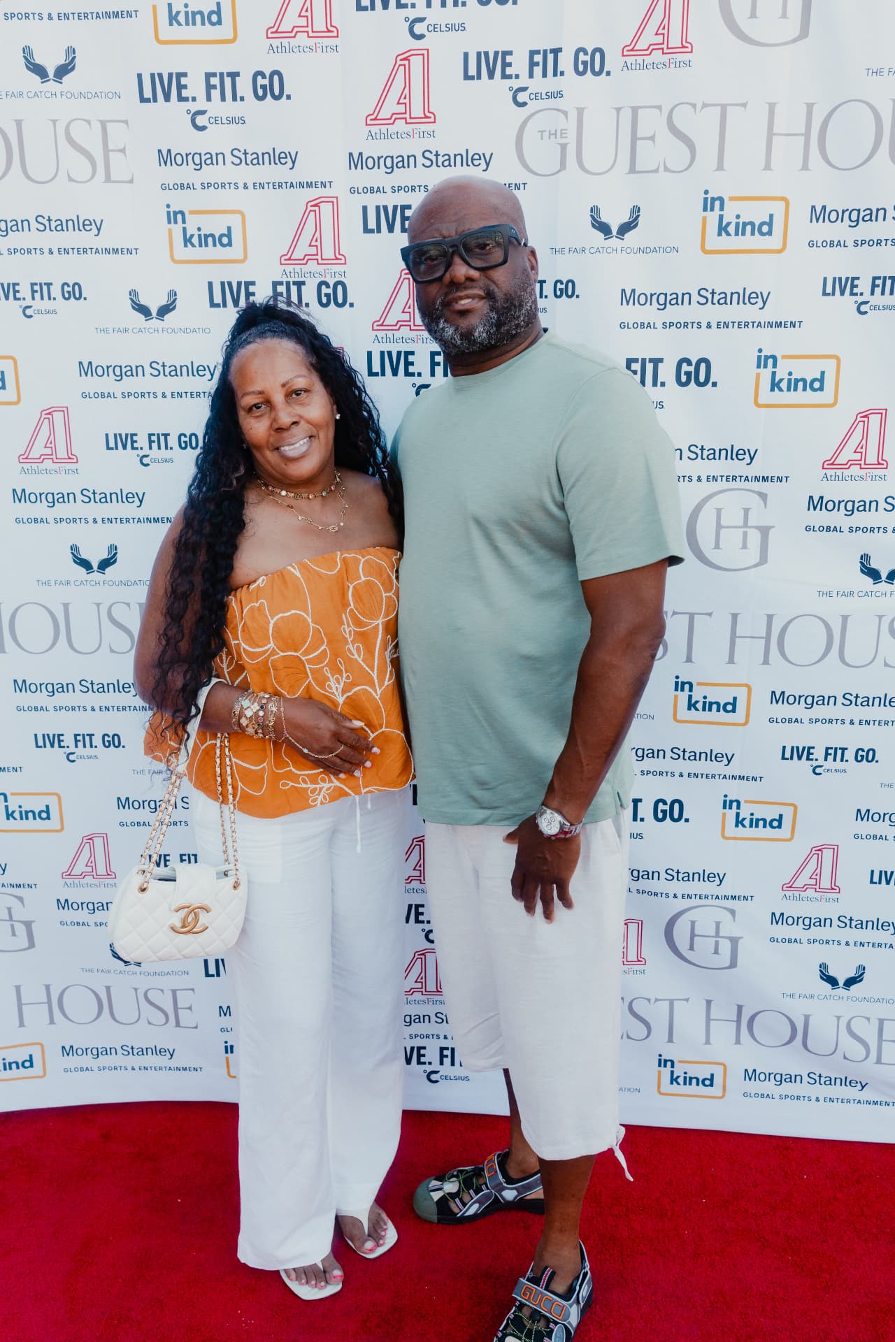 Guests on the red carpet at Celebrity Waiter Night