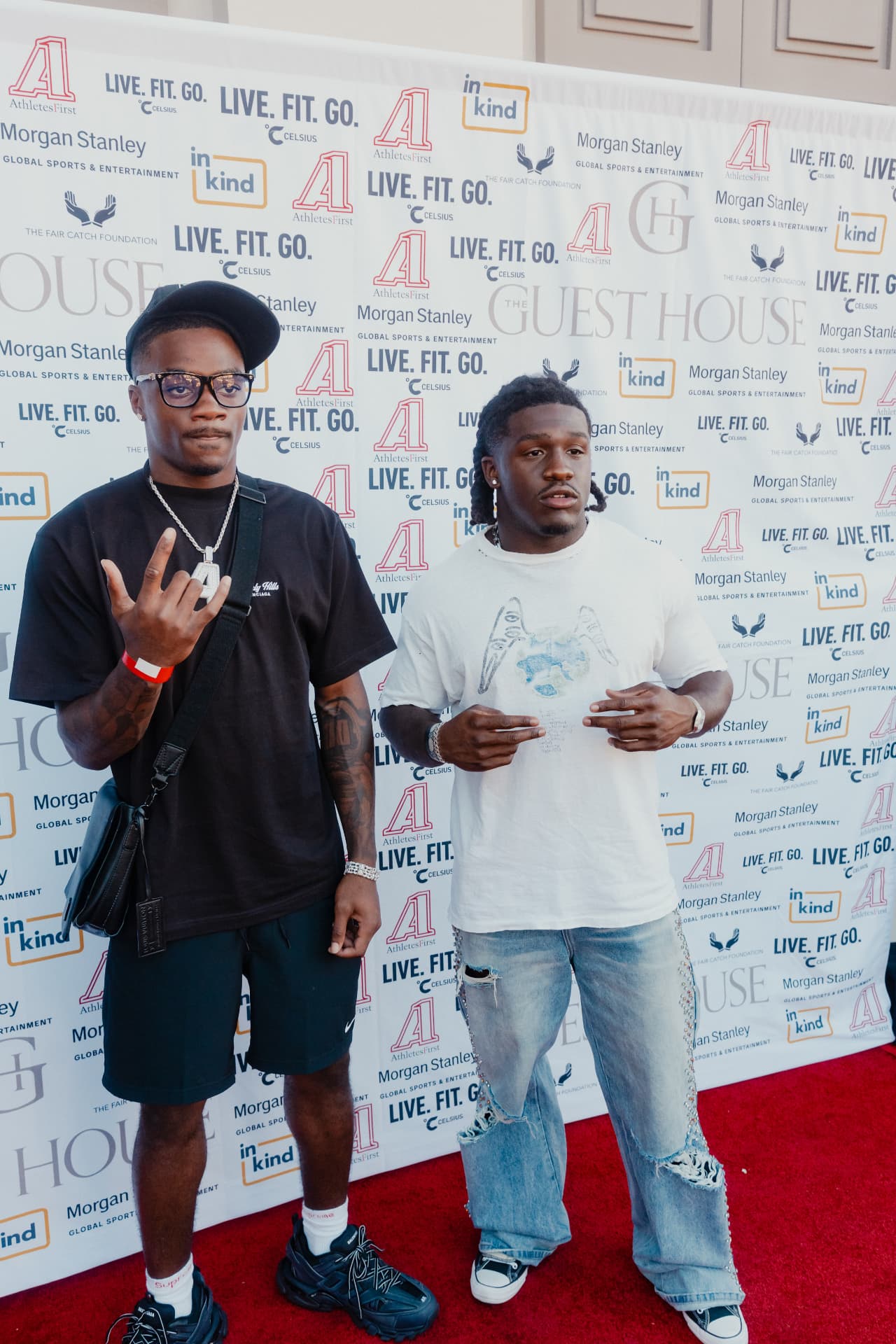 Guests on the red carpet at Celebrity Waiter Night