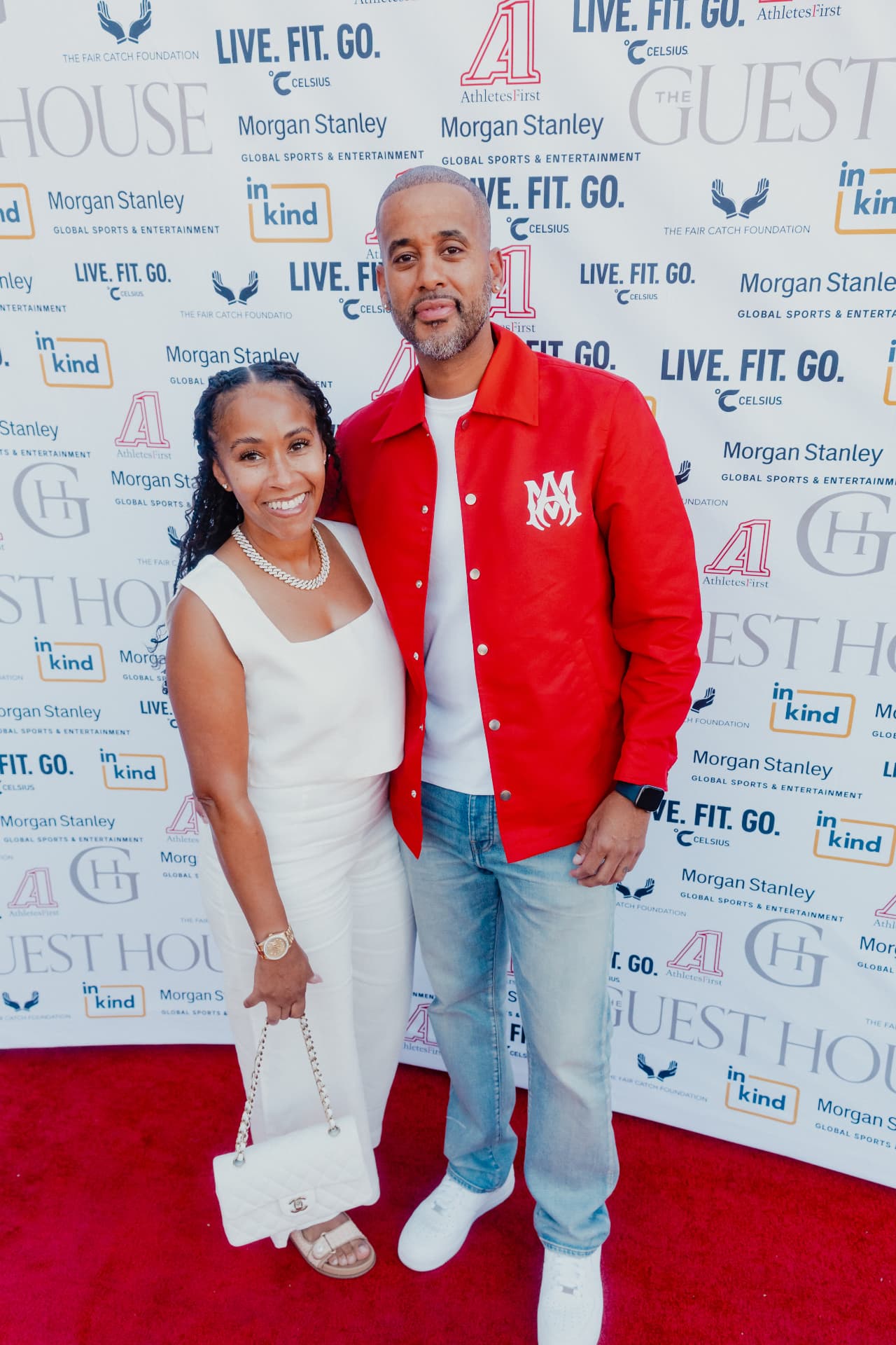 Guests on the red carpet at Celebrity Waiter Night