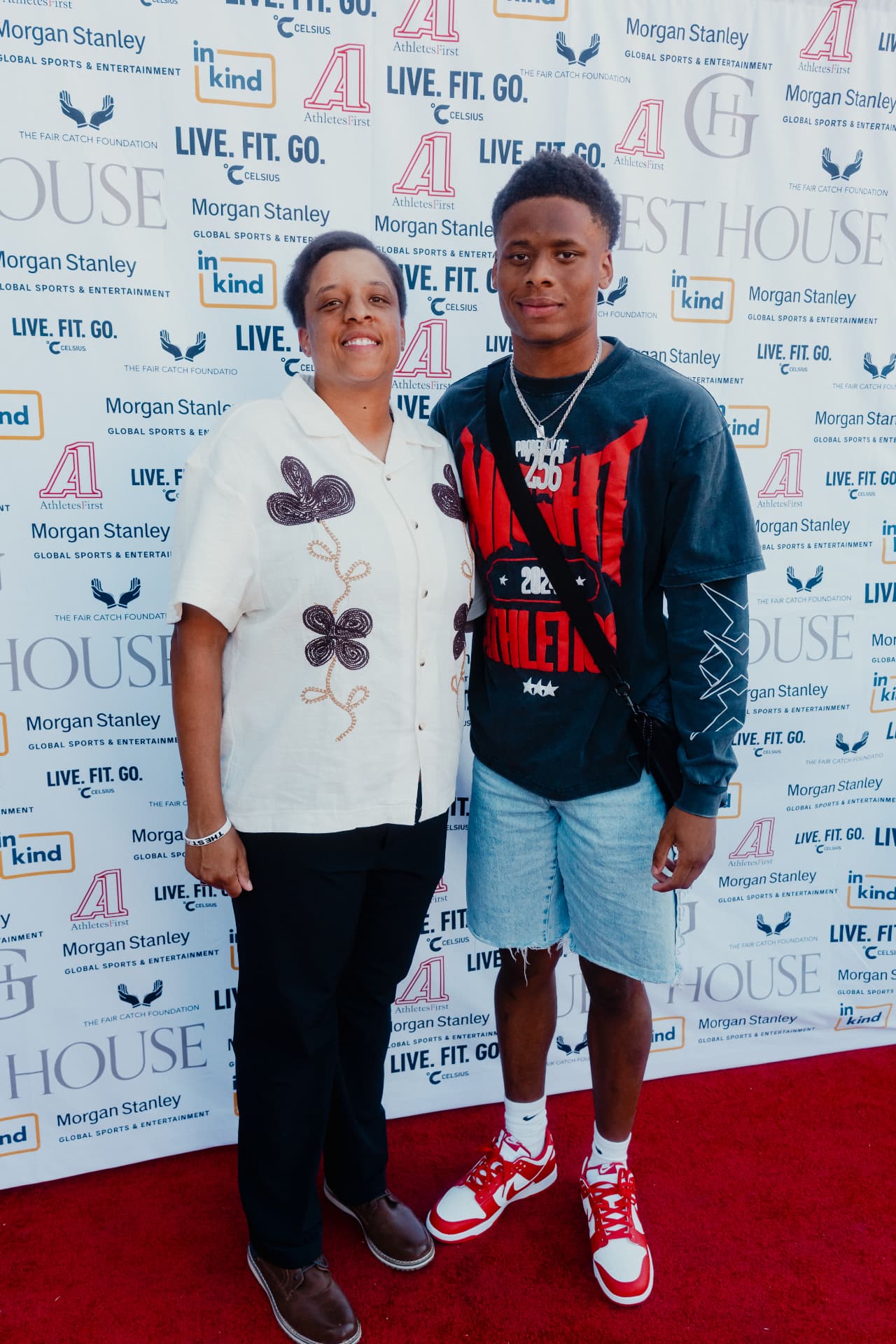 Guests on the red carpet at Celebrity Waiter Night